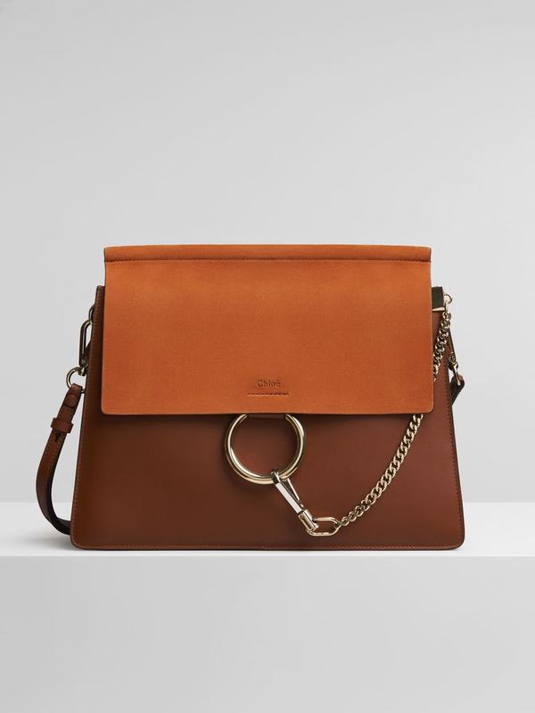 Chloé Bandolera Mujer Faye Amarillo Suede Cowhide GLEK72489